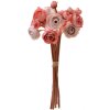 Clayre & Eef 6PL0327 Bouquet di rose artificiali rosso nero Ø 10x27 cm