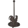 Clayre & Eef 6Y5639 Portarotolo da cucina in ferro marrone Ø17x33 cm Stile country