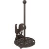 Clayre & Eef 6Y5639 Portarotolo da cucina in ferro marrone Ø17x33 cm Stile country