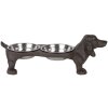 Clayre & Eef 6Y5642 Ciotola per alimenti in stile country marrone 43x23x13 cm 2x225 ml