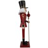 Clayre & Eef 5Y1259 Figura decorativa Soldato Rosso Oro Metallo 18x19x60 cm
