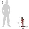 Clayre & Eef 5Y1259 Figura decorativa Soldato Rosso Oro Metallo 18x19x60 cm