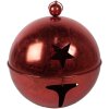 Clayre & Eef 5Y1265 Set di 3 campane decorative in metallo rosso in stile country