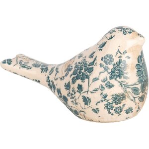 Clayre & Eef 6CE1950S Decorazione Uccello Beige Verde...