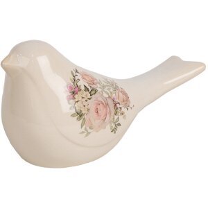 Clayre & Eef 6CE1951L Decorazione Uccello Beige Rosa...