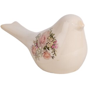 Clayre & Eef 6CE1951L Decorazione Uccello Beige Rosa...