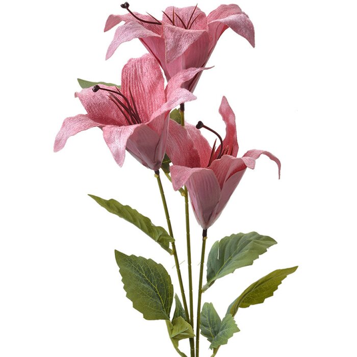 Clayre & Eef 6PL0337P Ramo decorativo con fiori rosa verde 15x10x72 cm