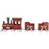 Clayre & Eef 6Y5632 Decorazione Treno Rosso Metallo 94x18x28 cm Stile country