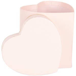 Clayre & Eef 66024P Scatola regalo Cuore Rosa 10x10x10 cm