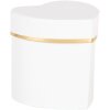 Clayre & Eef 66024W Scatola regalo a forma di cuore in oro bianco 10x10x10 cm