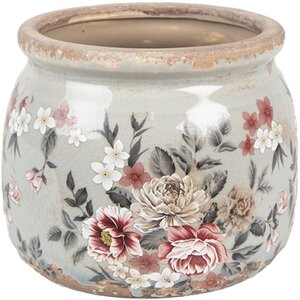 Clayre & Eef 6CE1964S Vaso da fiori Grigio Rosa...
