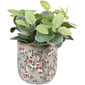 Clayre & Eef 6CE1966L Vaso da fiori Grigio Rosa...