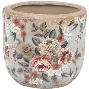 Clayre & Eef 6CE1966M Vaso da fiori Grigio Rosa...