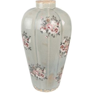 Clayre & Eef 6CE1970S Vaso Grigio Rosa Ø17x28...