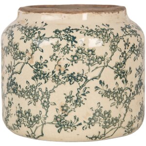 Clayre & Eef 6CE1975L Vaso da fiori in ceramica beige...