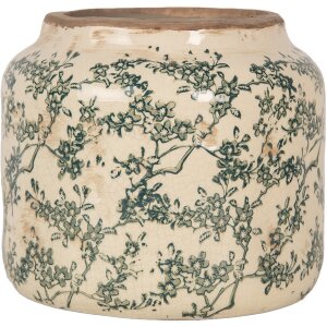 Clayre & Eef 6CE1975L Vaso da fiori in ceramica beige...