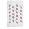 Clayre & Eef CTGTW Asciugamano per ospiti bianco marrone motivo cervo 40x66 cm stile country