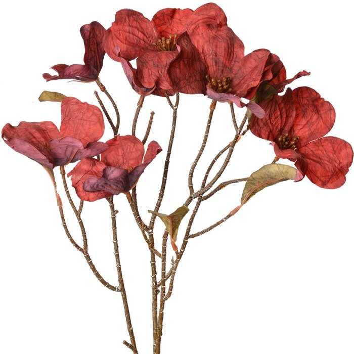 Clayre & Eef 5PL0112R Fiore artificiale rosso 12x8x72 cm