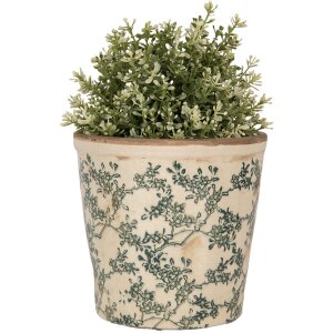 Clayre & Eef 6CE1976M Decorazione vaso di fiori Ø 17x16 cm Vintage Design