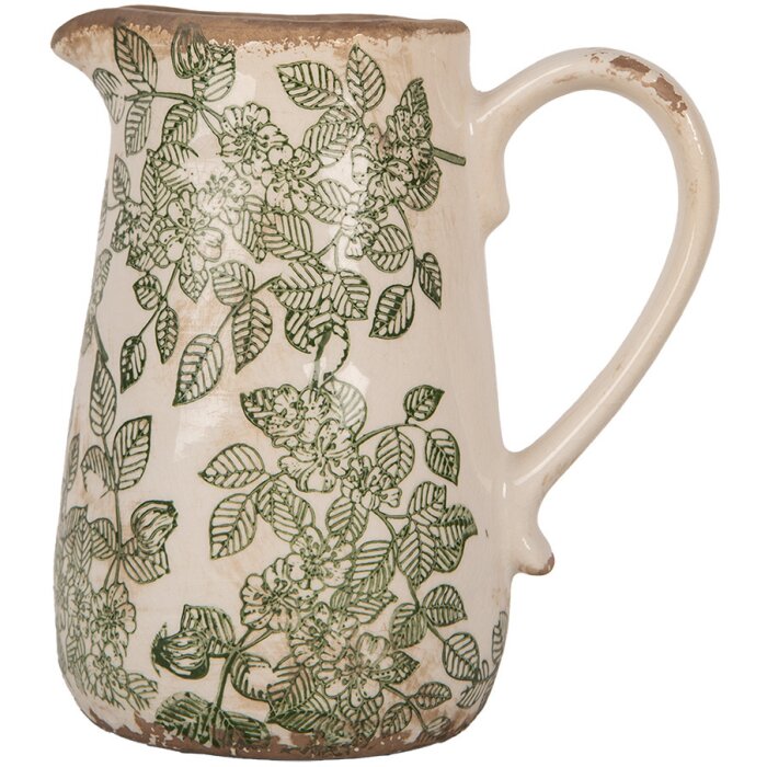 Clayre & Eef 6CE1977M Brocca da decorazione 16x12x18 cm
