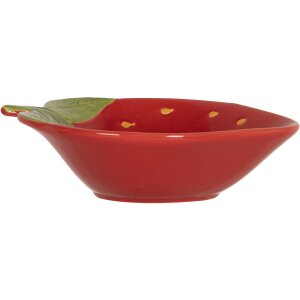 Clayre & Eef 6CEBO0085M Ciotola a forma di fragola 20x16x5 cm 275 ml