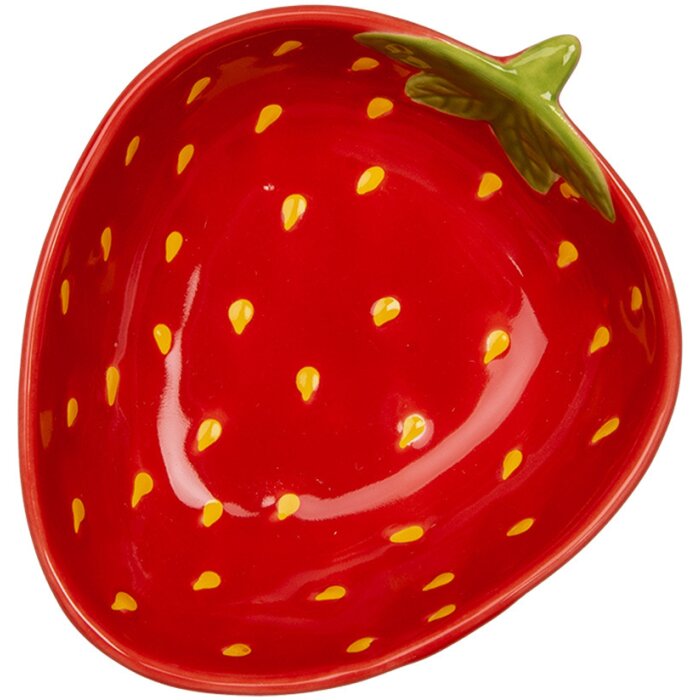 Clayre & Eef 6CEBO0085S Ciotola design fragola 13x11x4 cm 100 ml