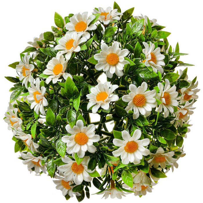 Clayre & Eef 6PL0324S Fiore artificiale decorativo a forma di margherita Ø 17 cm