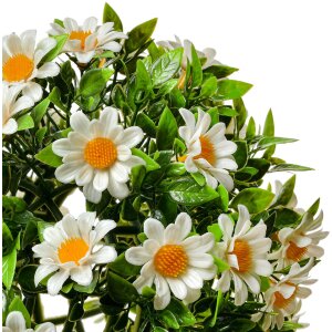 Clayre & Eef 6PL0324S Fiore artificiale decorativo a forma di margherita Ø 17 cm