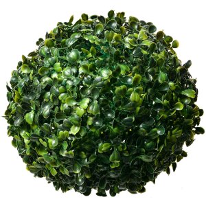 Clayre & Eef 6PL0325M Palla decorativa in plastica verde bosso Ø 20 cm