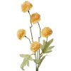 Clayre & Eef 6PL0331Y Decorazione ramo fiori gialli foglie verdi 5x5x50 cm