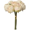 Clayre & Eef 6PL0336W Bouquet di fiori artificiali 7 rose bianche 16x14x34 cm