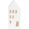 Clayre & Eef 6CE1793 Casa LED in porcellana 7x6x15 cm Bianco