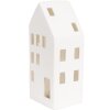 Clayre & Eef 6CE1793 Casa LED in porcellana 7x6x15 cm Bianco