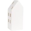 Clayre & Eef 6CE1793 Casa LED in porcellana 7x6x15 cm Bianco