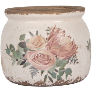 Clayre & Eef 6CE1978S Vaso da fiori Ø12x10 cm...