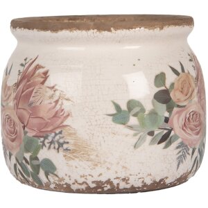 Clayre & Eef 6CE1978S Vaso da fiori Ø12x10 cm...
