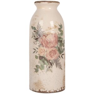 Clayre & Eef 6CE1980L Vaso in ceramica beige rosa...