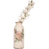 Clayre & Eef 6CE1980L Vaso in ceramica beige rosa Ø 8x20 cm Stile country