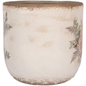 Clayre & Eef 6CE1981L Vaso da fiori in ceramica con...