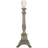 Clayre & Eef 6LMP795 Lampada base legno verde 14x14x42 cm E27/max 1x60W