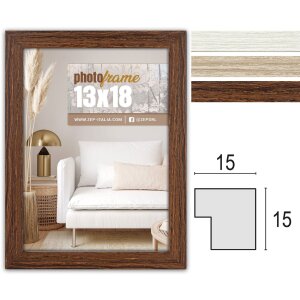 Telaio in legno ZEP sala da 10x15 a 20x30 cm bianco...