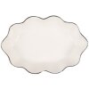 Clayre & Eef 6CE1984 Portasapone in ceramica bianca 15x10x3 cm