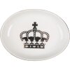 Clayre & Eef 6CE1999 Portasapone in ceramica bianca con motivo a corona 14x11x3 cm