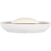 Clayre & Eef 6CE1999 Portasapone in ceramica bianca con motivo a corona 14x11x3 cm