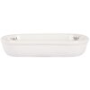 Clayre & Eef 6CE2006 Portasapone in ceramica bianca stile country 13x10x3 cm