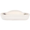 Clayre & Eef 6CE2010 Portasapone in ceramica bianca 13x10x3 cm Modello a farfalla
