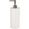 Clayre & Eef 6CE1982 Dispenser per sapone in ceramica bianca Ø 8x22 cm 475 ml
