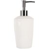 Clayre & Eef 6CE1985 Dispenser per sapone in ceramica bianca Ø 8x19 cm 325 ml