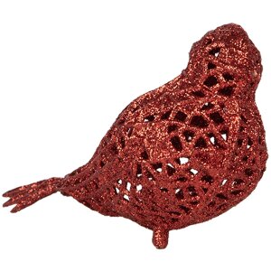 Clayre & Eef 65779 Decorazione Uccello Rosso 16x6x6...