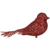 Clayre & Eef 65779 Decorazione Uccello Rosso 16x6x6 cm Stile Country